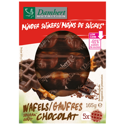 Damhert Wafel chocoladesmaak 165.00 Gram