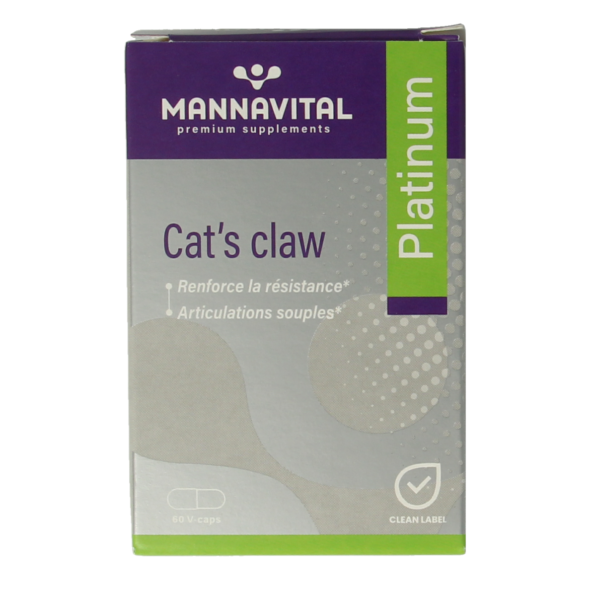 Mannavital Cat's claw platinum 60.00 Capsules