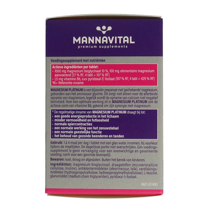 Mannavital Magnesium platinum 90.00 Tabletten