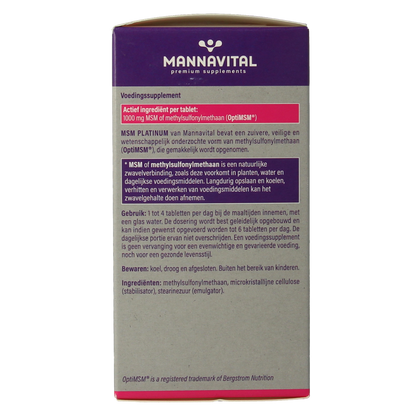 Mannavital MSM Platinum 180.00 Tabletten