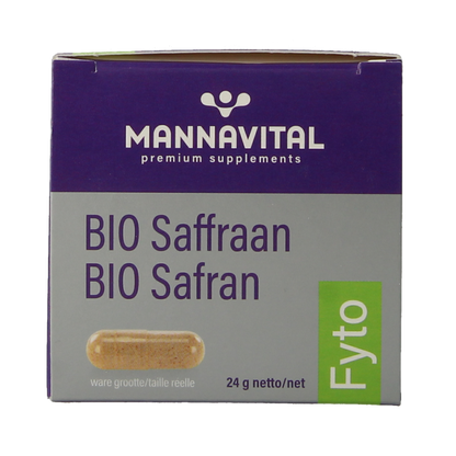 Mannavital Saffraan platinum bio 60.00 Vegetarische capsules