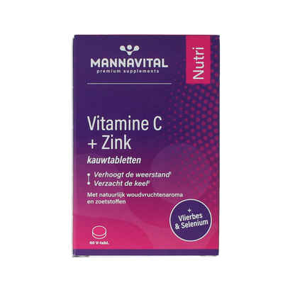 Mannavital Vitamine C plus zink 60.00 Tabletten