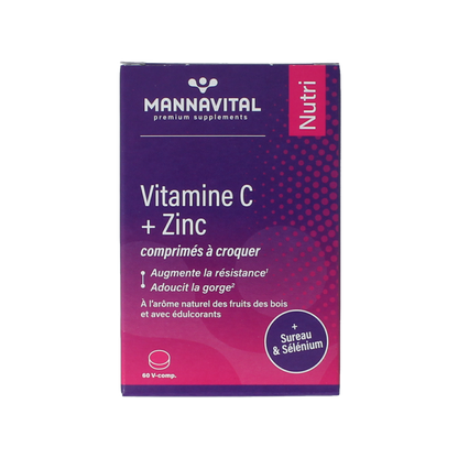 Mannavital Vitamine C plus zink 60.00 Tabletten