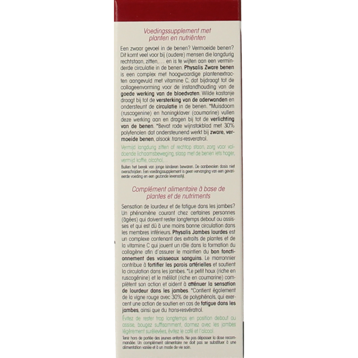 Physalis Zware benen 30.00 Tabletten