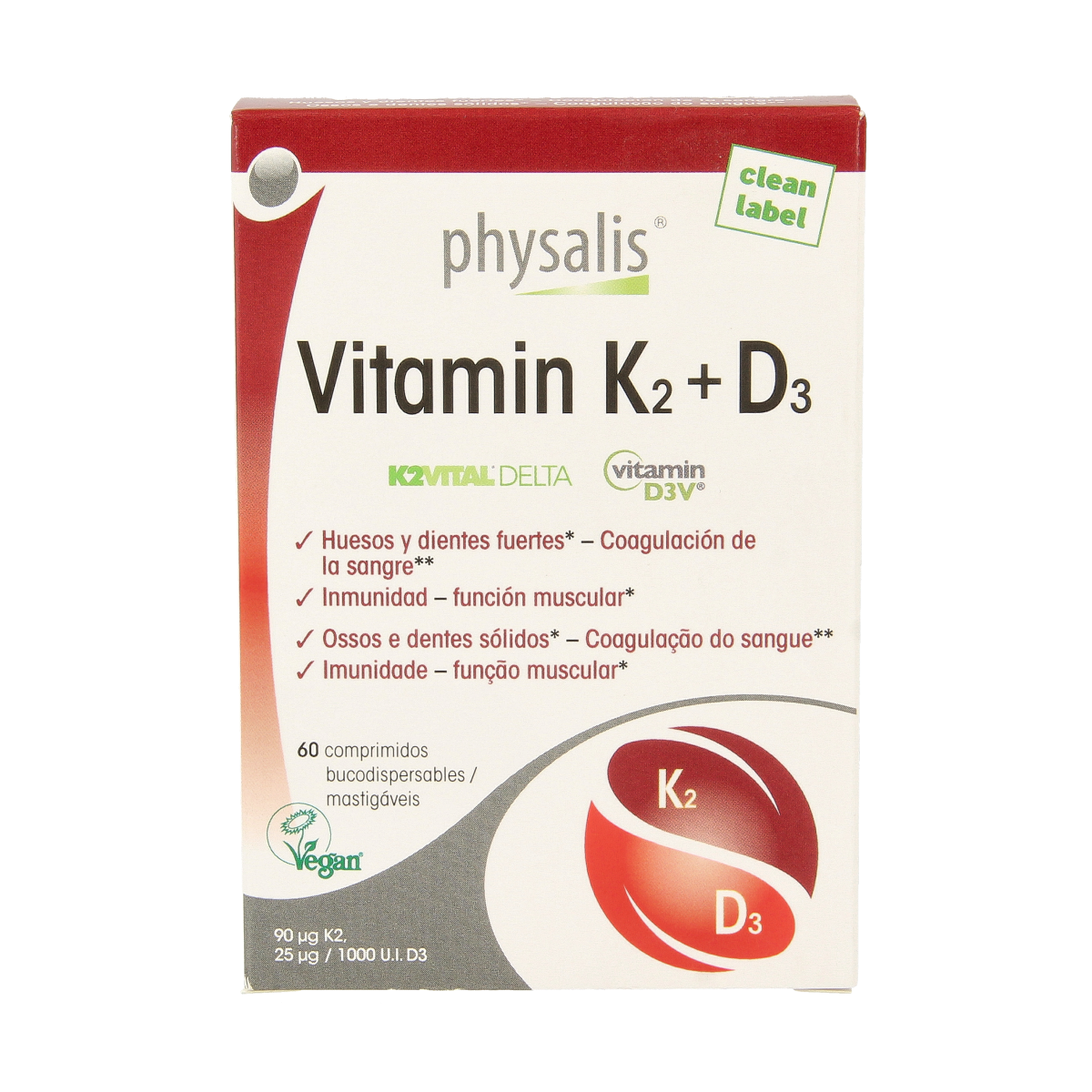 Physalis Vitamine K2 + D3 60.00 Tabletten