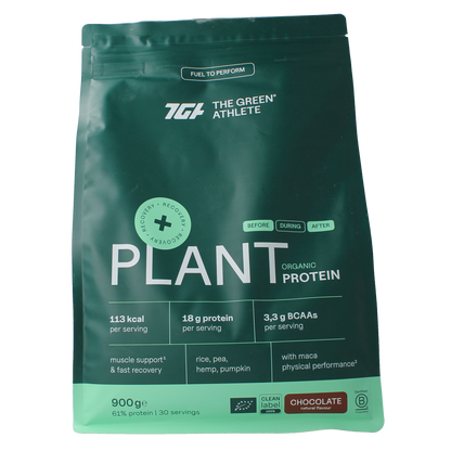 The Green Athlete Plant protein choco bio 900.00 Gram