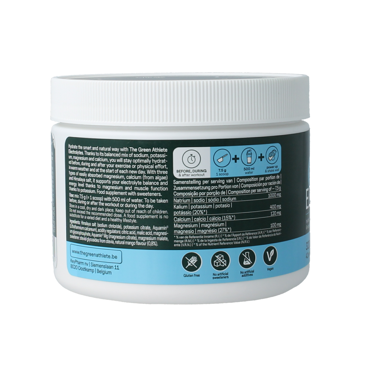 The Green Athlete Electrolytes mango 320.00 Gram