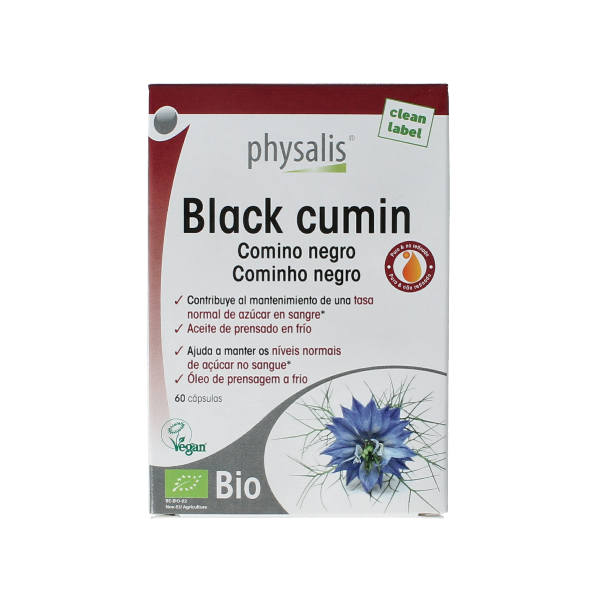 Physalis Black cumin bio 60.00 Capsules