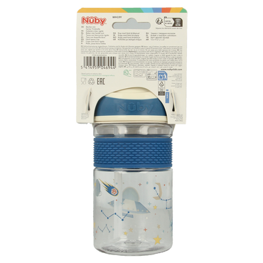 Nuby 2-in-1 Beker tuit hard 360ml 3 jaar assorti 1.00 Stuks