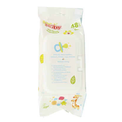 Nuby Fopspeen+bijtringdoekjes 48.00 Stuks