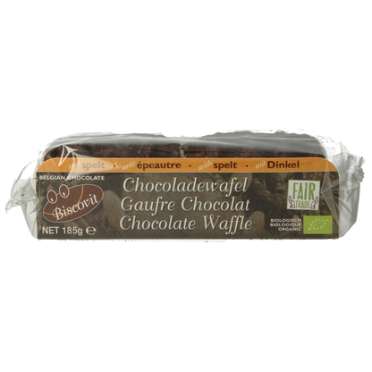 Biscovit Chocolade wafel bio 185.00 Gram