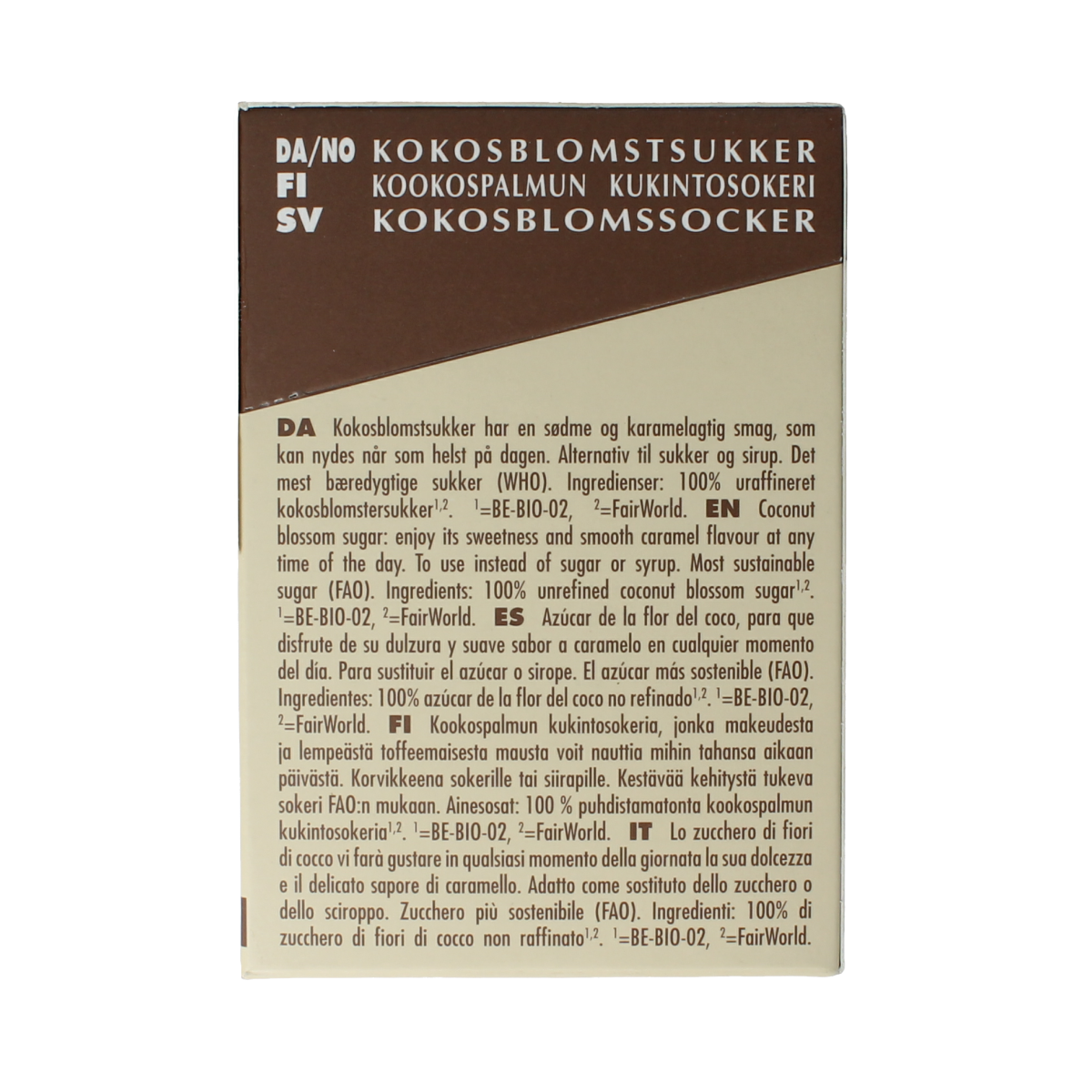 Amanprana Gula java brut stick 50 x 4 gram bio 200.00 Gram