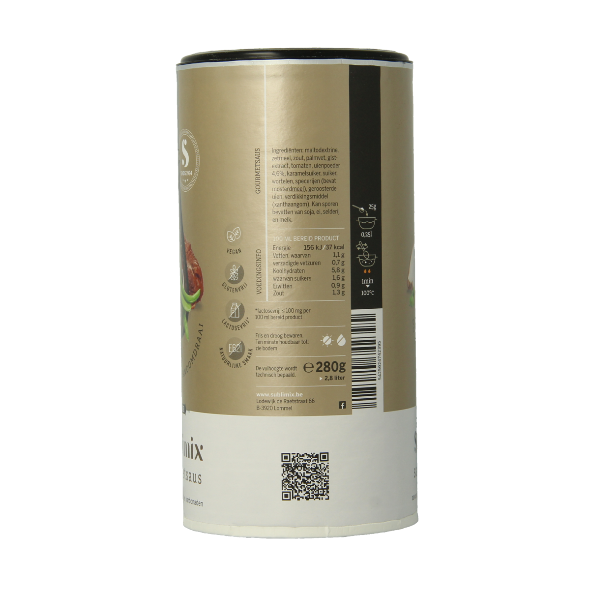 Sublimix Gourmetsaus glutenvrij  280.00 Gram
