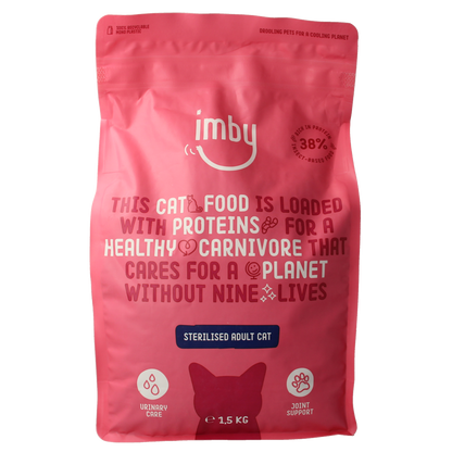 Imby Pet Food  Kattenbrokken insecteneiwitten 1500.00 Gram