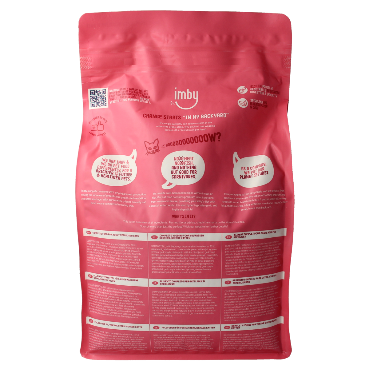 Imby Pet Food  Kattenbrokken insecteneiwitten 1500.00 Gram