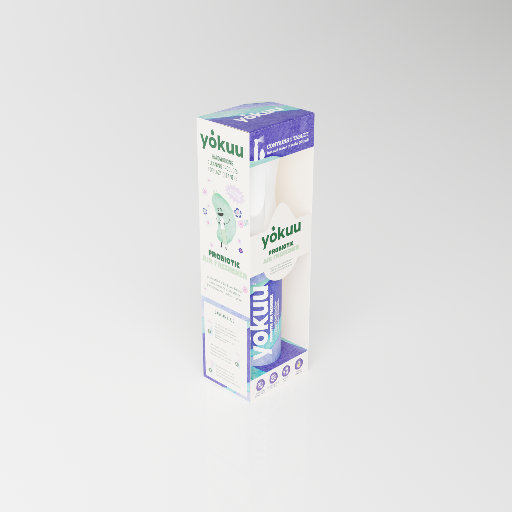 Yokuu Probiotische luchtverfrisser startkit parel+spray 1.00 Stuks
