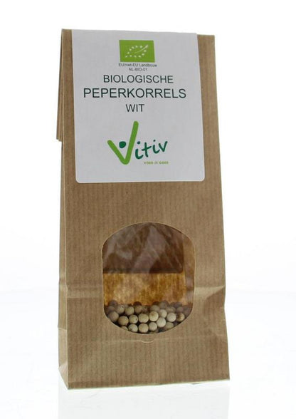 Vitiv Peperkorrels wit bio 40.00 Gram