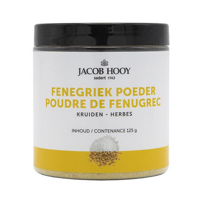 Jacob Hooy Fenegriekzaad gemalen pot 125.00 Gram