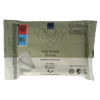 Abena Wet wash washandjes verzorgend 8.00 Stuks