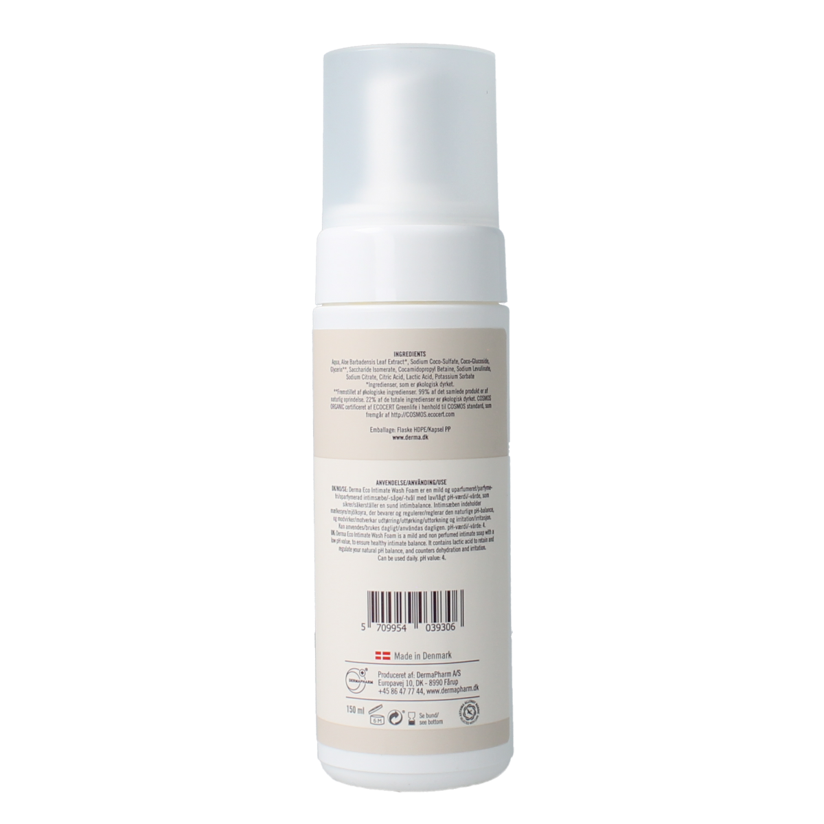 Derma Eco Intimate wash foam balancing 150.00 Milliliter
