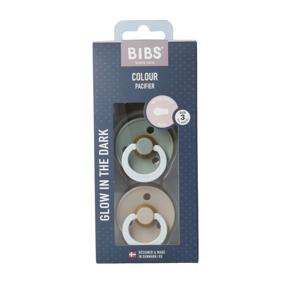Bibs Fopspeen maat 3 sage vanilla night 2.00 Stuks