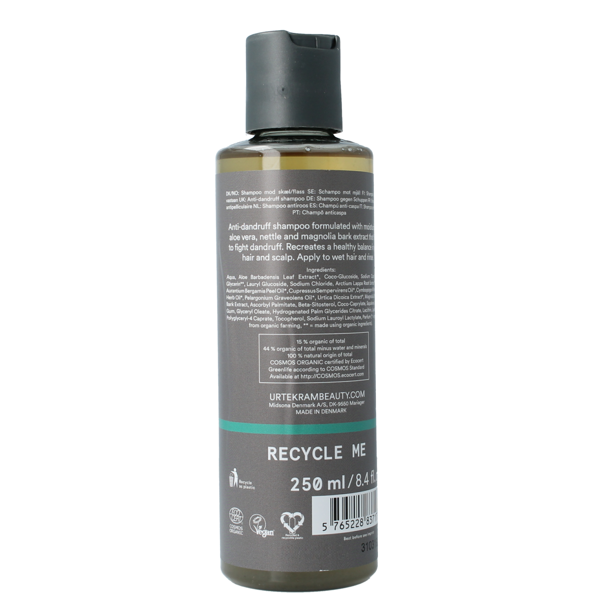 Urtekram Shampoo brandnetel dandruff 250.00 Milliliter