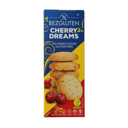 Bezgluten Koekjes kers zonder toegevoegde suiker glutenvrij 110.00 Gram