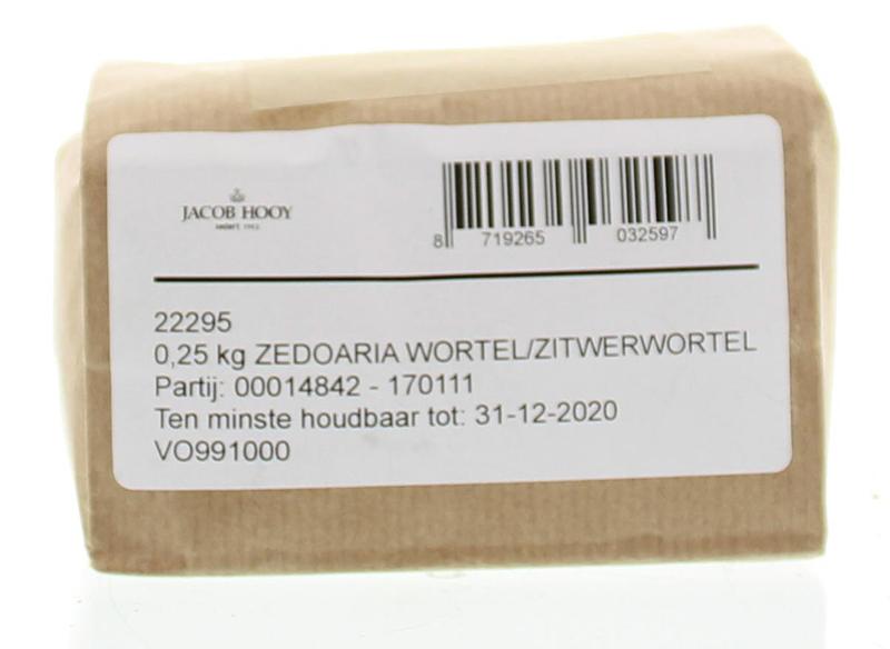 Jacob Hooy Zedoaria wortel/zitwerwortel 250.00 Gram