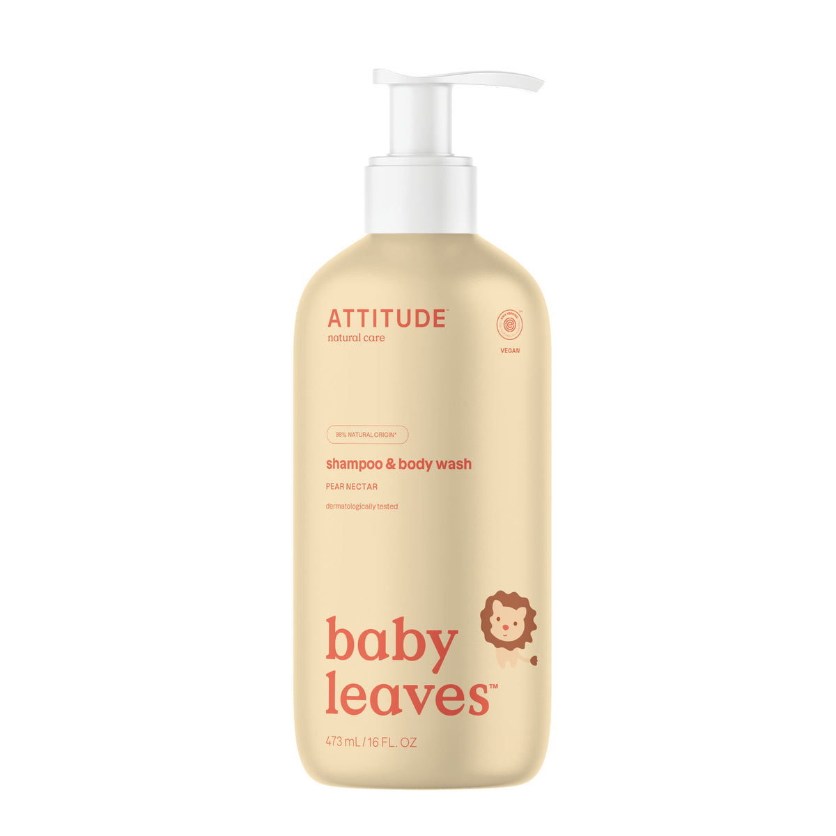 Attitude Shampoo 2 in 1 baby leaves  pear nectar 473.00 Milliliter