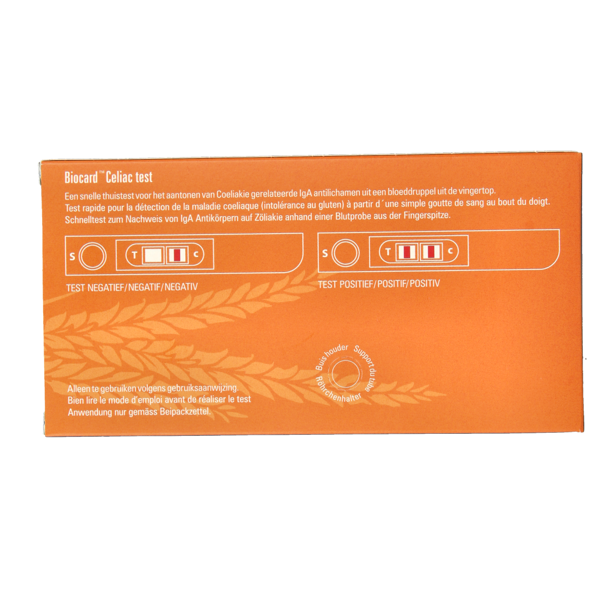 Biocard Coeliakie - gluten overgevoeligheid test 1.00 Stuks