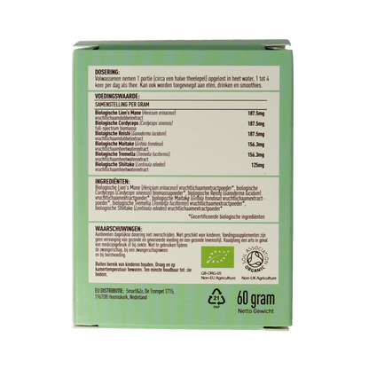 Mushrooms for Life Myco synergy poeder bio 60.00 Gram