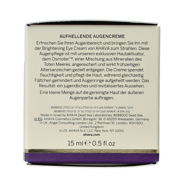 Ahava Age control bright eye creme  15.00 Milliliter