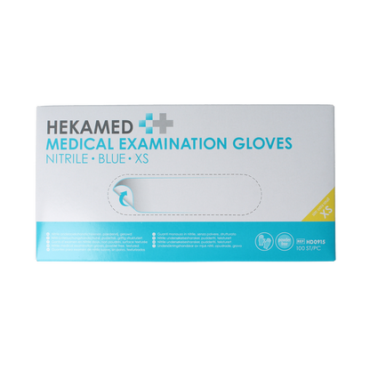 Hekamed Handschoen soft nitrile XS 100.00 Stuks
