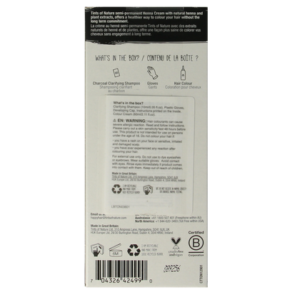 Tints Of Nature Henna cream black semi permanent 70.00 Milliliter