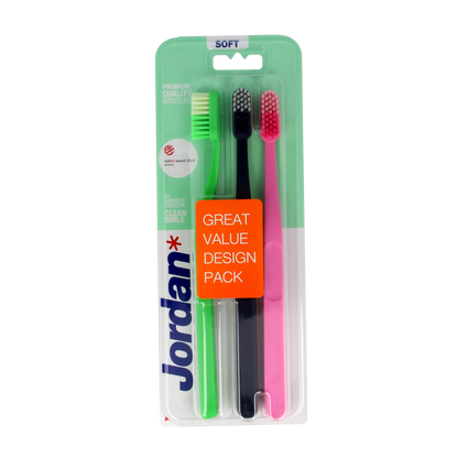Jordan Tandenborstel clean smile soft 3.00 Stuks