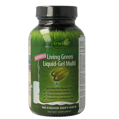 Irwin Naturals Living green liquid gel multi for women  90.00 Softgels