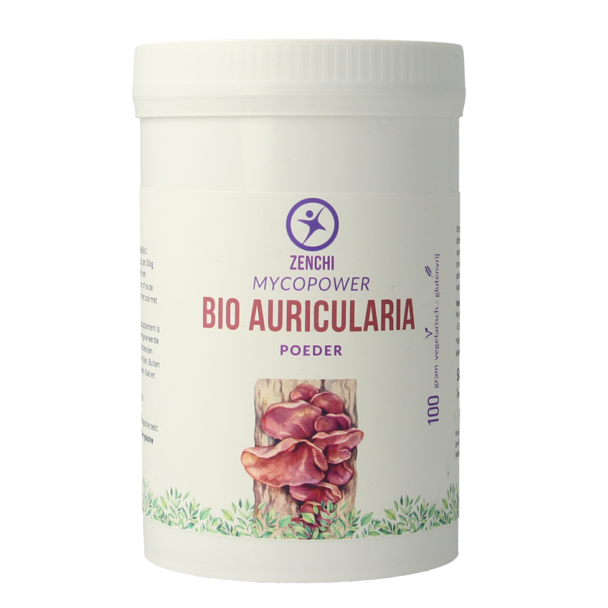 Mycopower Auricularia poeder bio 100.00 Gram