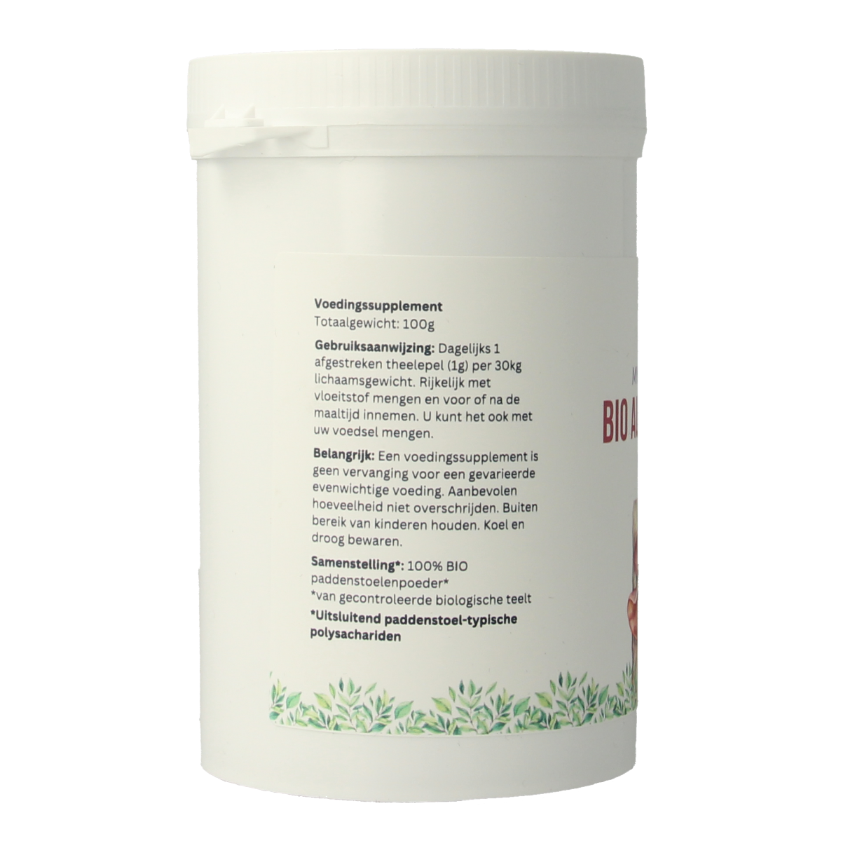 Mycopower Auricularia poeder bio 100.00 Gram