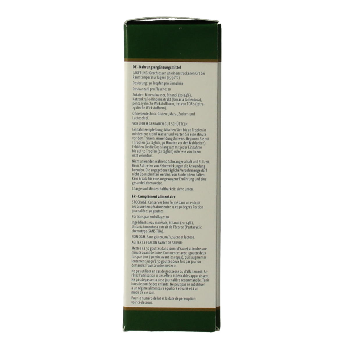 Nutramedix Samento cat's claw TOA vrij 30.00 Milliliter
