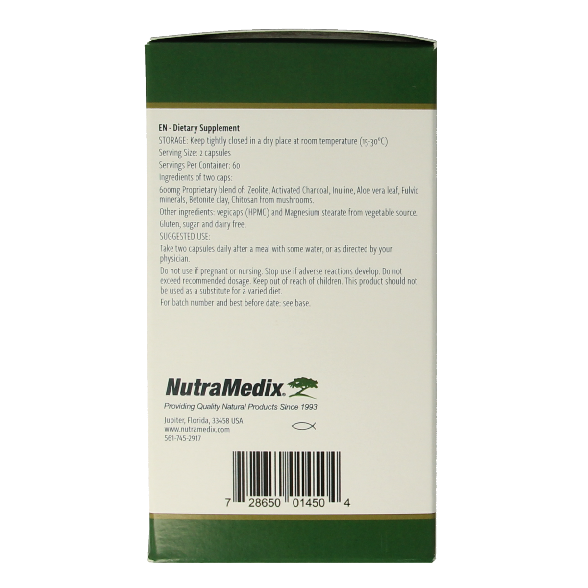 Nutramedix Binder plus 120.00 Capsules