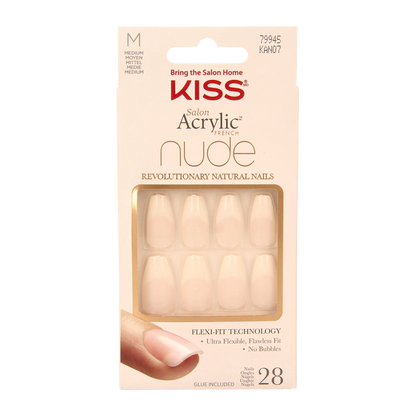 Kiss French nude acrylic nails leilani 1.00 Set