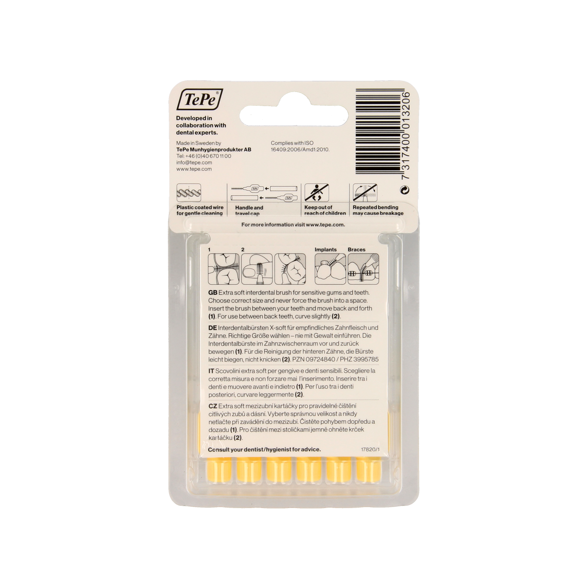 TePe Interdentale rager extra soft licht geel maat 4 6.00 Stuks