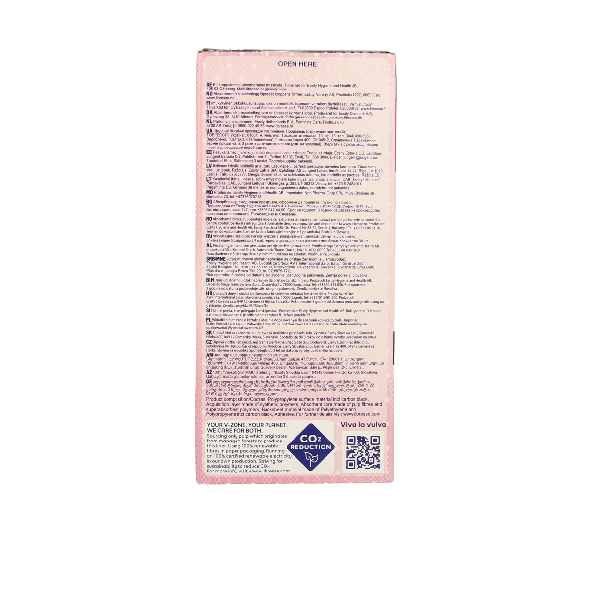 Libresse Inlegkruisjes normaal black 30.00 Stuks