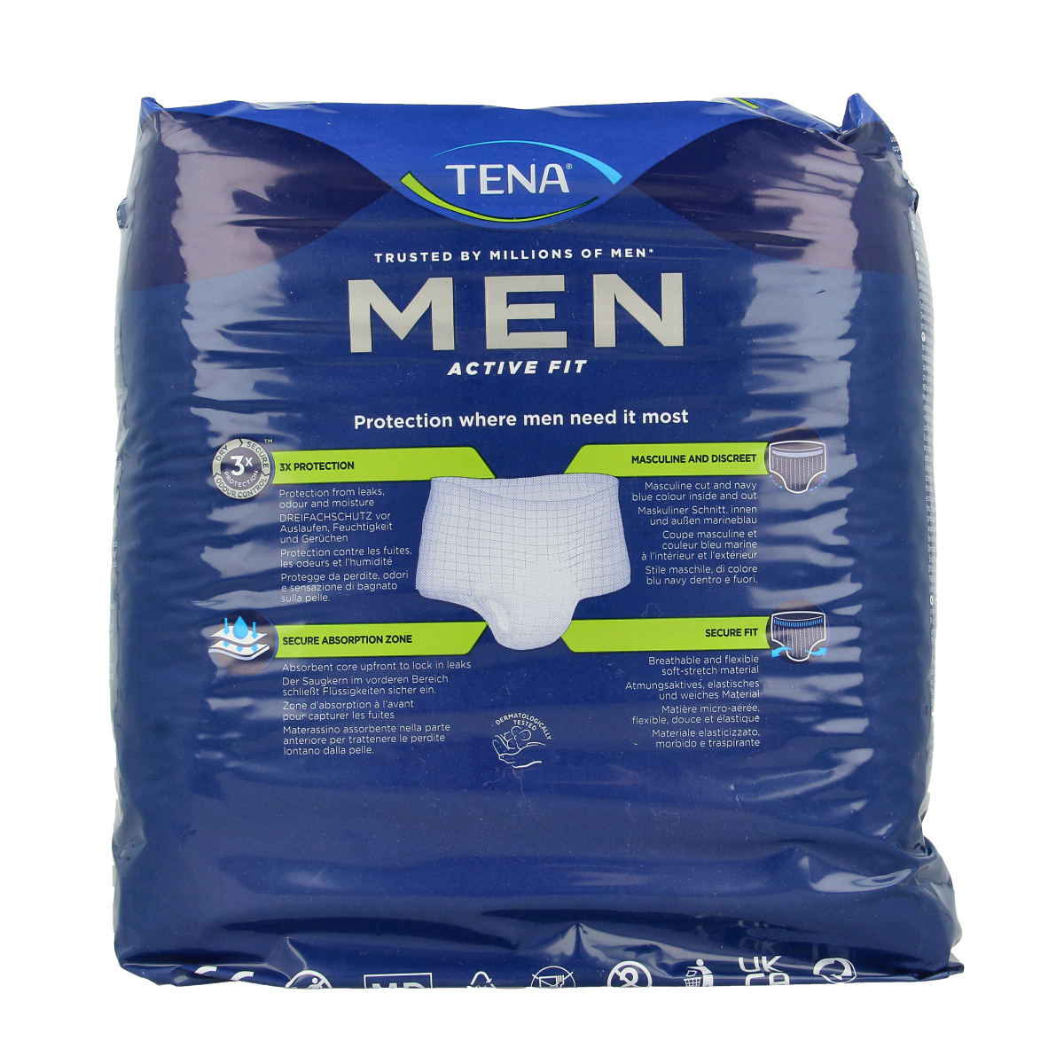 Tena Men active fit pants plus S/M 12.00 Stuks