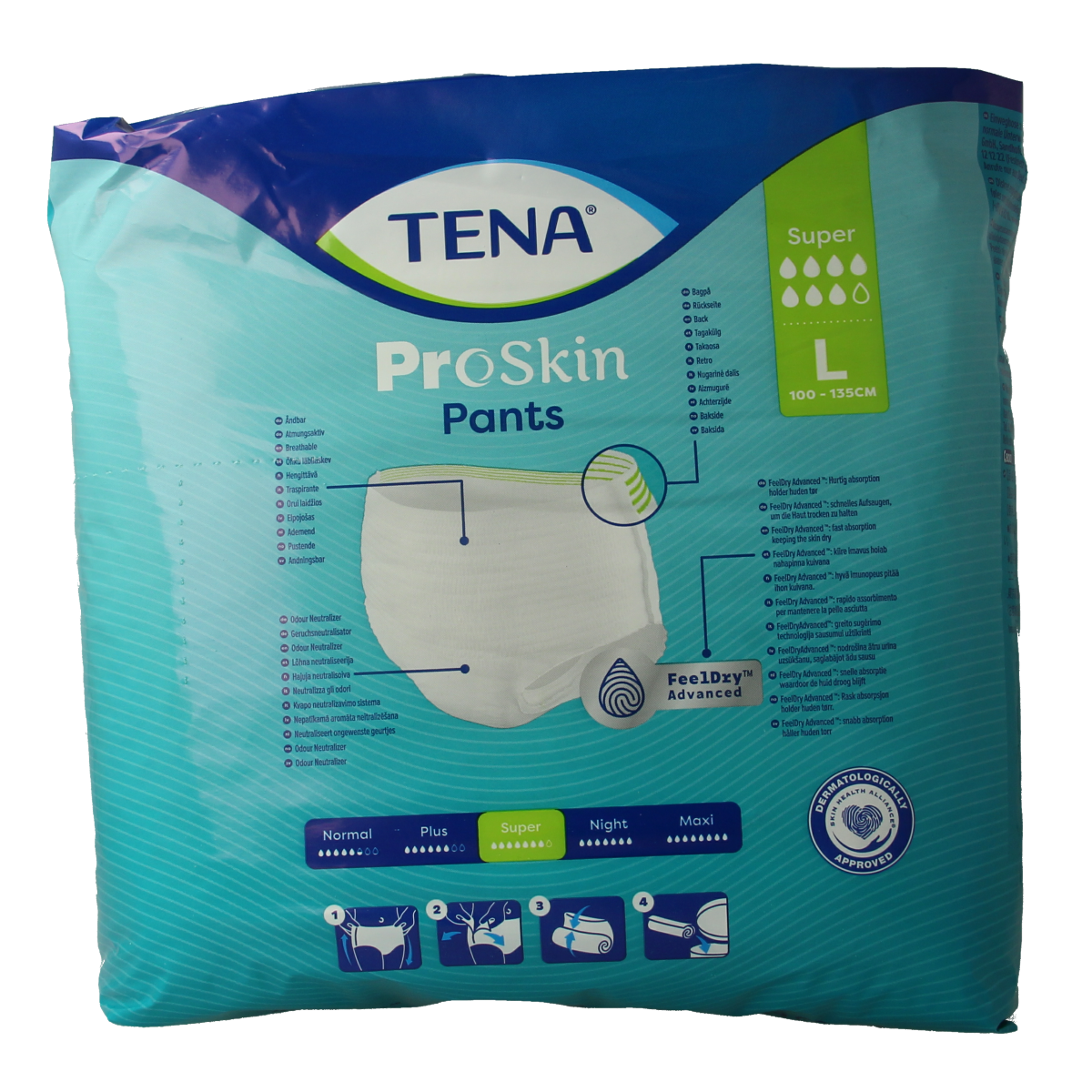 Tena Proskin pants super L 12.00 Stuks