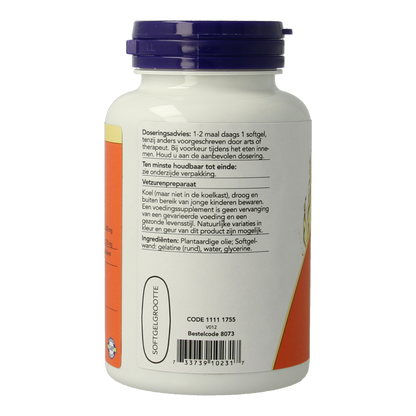 NOW Teunisbloemolie extra 1300mg 60.00 Softgels