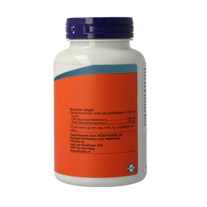 NOW Omega 3 extra 500mg EPA 250mg DHA 90.00 Softgels