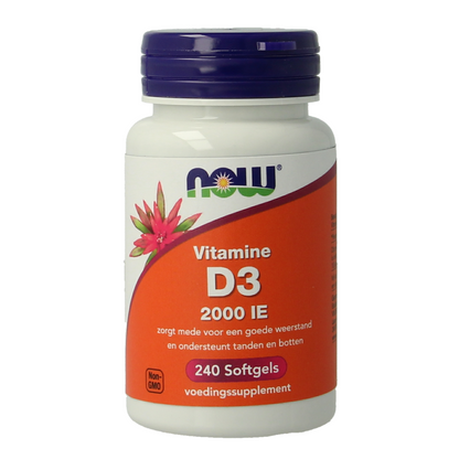 NOW Vitamine D3 2000IE 240.00 Softgels
