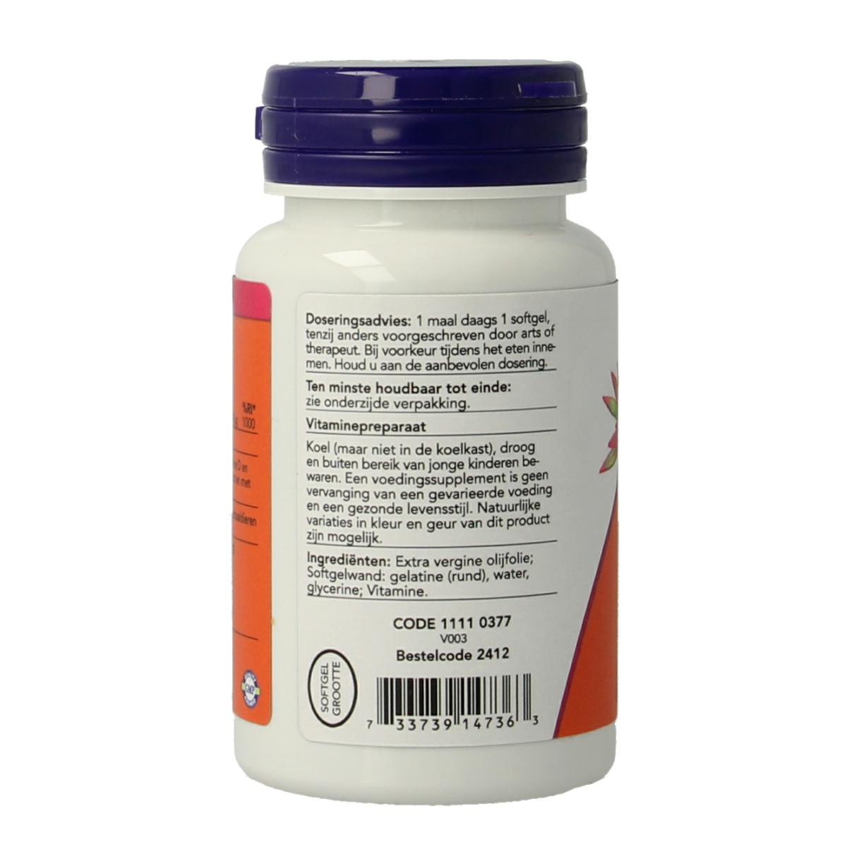 NOW Vitamine D3 2000IE 240.00 Softgels