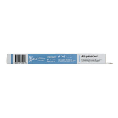 The Humble Co Tandenborstel bamboe adult blauw brush soft 1.00 Stuks